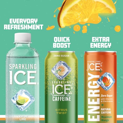 Sparkling Ice, Lemon Lime Sparkling Water, Zero Sugar Flavored Water, with Vitamins Sparkling ICEUS supplements