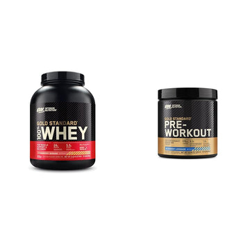Optimum Nutrition Gold Standard 100% Whey Protein Powder & Gold Standard Pre-Workout Optimum NutritionAu supplements