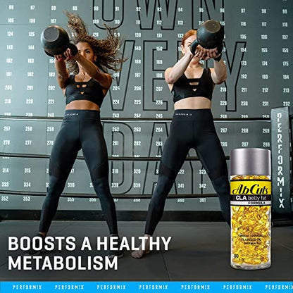 Ab Cuts CLA Belly Fat Formula - 80 Easy-to-Swallow Softgels - Omega 3 Fish Oil, Flaxseed AbCutsUS supplements