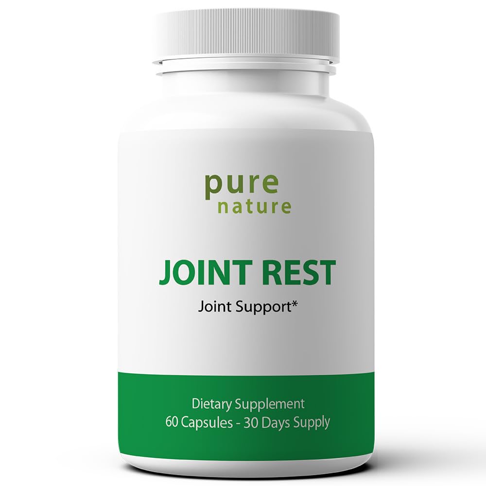 PureNature Joint Rest - Joint Support Supplement with Glucosamine, Chondroitin, Boswellia, MSM, Turmeric, Bromelain, – 60 Capsules PureNature PlusAu supplements