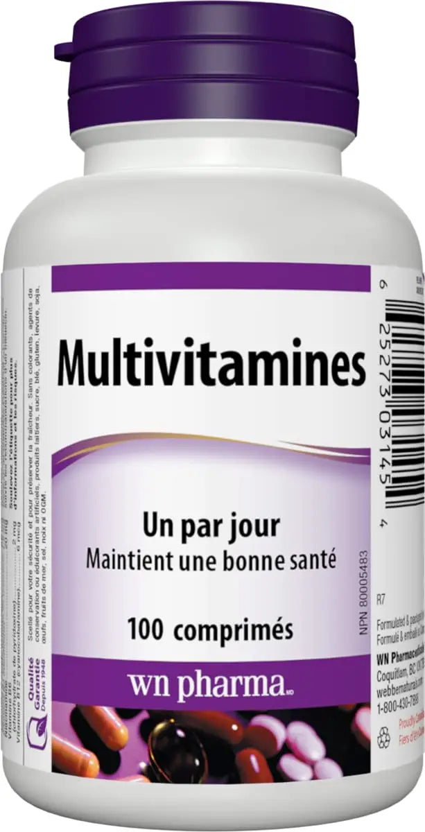 Multi-Vitamin with Vitamin E (dl-Alpha Tocopheryl Acetate) - 100 ta. Webber NaturalsAu supplements