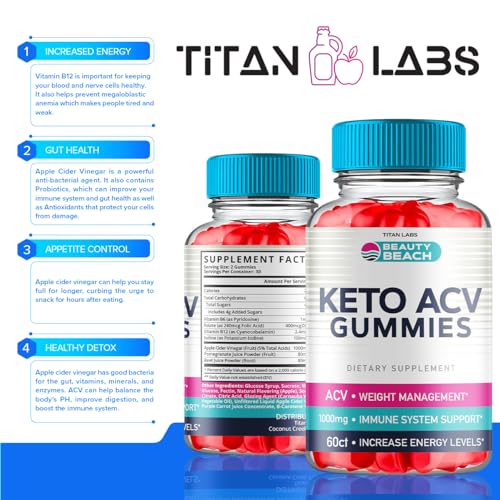 (5 Pack) Beauty Beach Keto ACV Gummies, Beauty Beach Keto ACV Gummies Advanced Titan LabsAu supplements