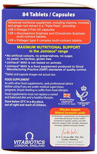 Jointace Vitabiotics Max, 84 Count (Pack of 1) VitabioticsUS supplements