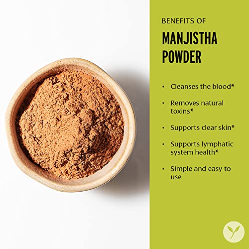 Banyan Botanicals Manjistha Powder, Spice Jar - USDA Organic - Rubia cordifolia - Cleanses Banyan BotanicalsAu supplements