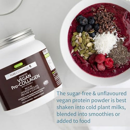 Vegan Collagen Powder, Plant-Based Peptide Protein Supplement with Glycine, 21 Amino Acids & Vitamin C, Complete Collagen Igennus Healthcare NutritionUS supplements