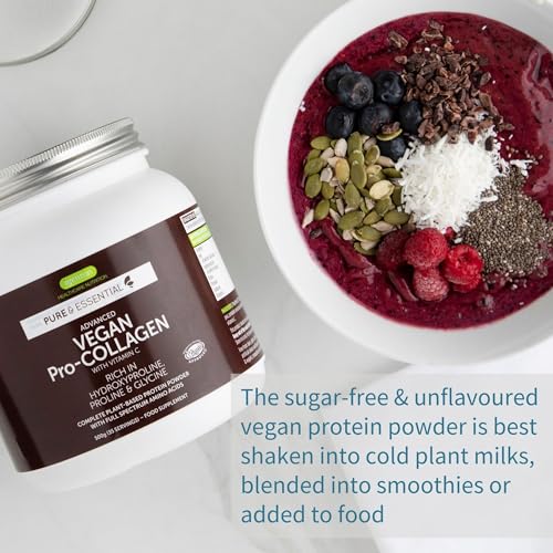 Vegan Collagen Powder, Plant-Based Peptide Protein Supplement with Glycine, 21 Amino Acids & Vitamin C, Complete Collagen Igennus Healthcare NutritionAu supplements