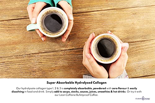 Clean & Pure Collagen Powder, Lab Tested Bovine Peptides with No or Zero Growth Hormones, Pesticides or Vet Meds - 400g Lean CaffeineAu supplements