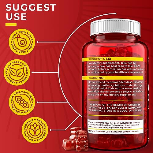 Keto ACV Gummies 1500 mg - Low Sugar Green Apple Flavor - Vegan ACV Keto Gummies SunVerdeAu supplements