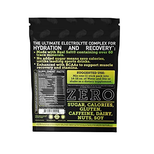 Enhanced Electrolyte Powder Stick Packs (Lemon Lime - 20 Packets) Sugar Free Zeal NaturalsAu supplements