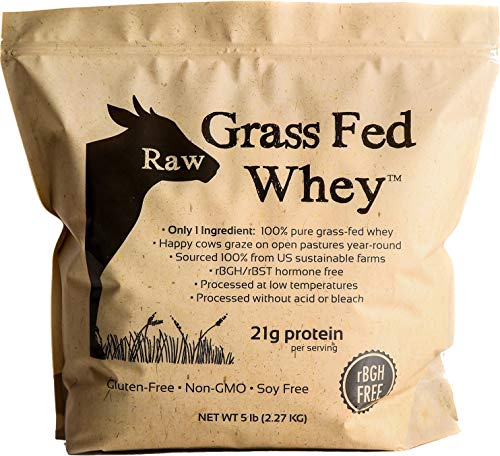 100% Raw Grass Fed Whey - Happy Healthy Cows, COLD PROCESSED Undenatured Raw Organic WheyUS supplements