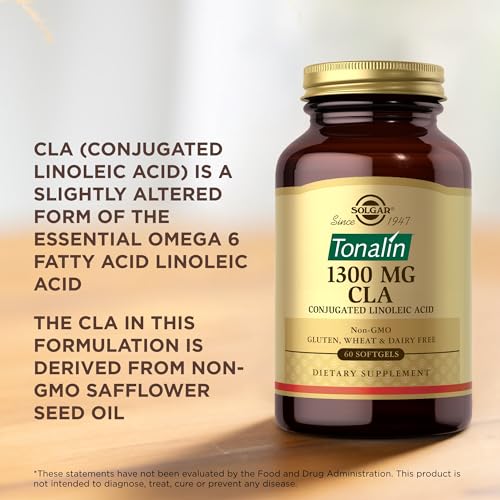 Solgar Tonalin CLA 1300 mg - 60 Softgels - Conjugated Linoleic Acid - Non-GMO, Gluten SOLGARAu supplements