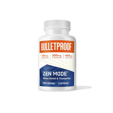 Bulletproof Zen Mode Stress Relief and Tranquility Capsules, 45 Count, Supplement for Calm and Relaxation BulletproofAu supplements