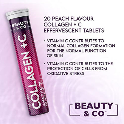 Collagen Effervescent - Marine Collagen & Vitamin C (2 Tubes) Beauty & CoUS supplements