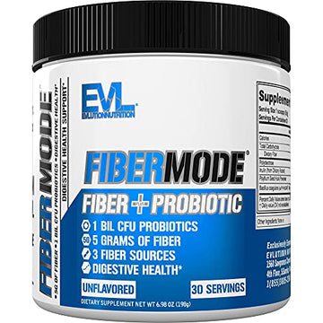 Evlution Nutrition FiberMode Fiber Plus Probiotic - 5 Grams of Fiber, Digestive Health EvlutionAu supplements