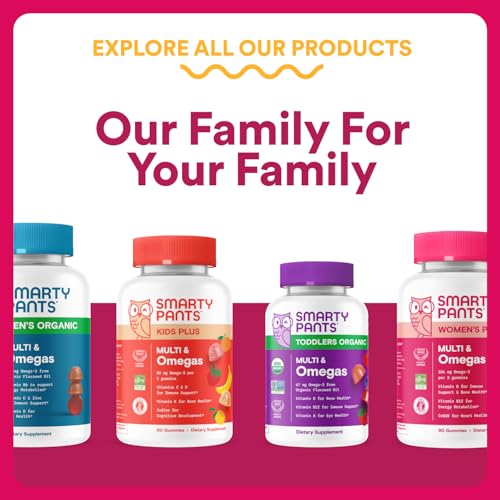 SmartyPants Multivitamin Gummy for Women 50 and Over - Improved Formula: Omega 3 (DHA/EPA), Methylfolate, CoQ10, Vitamin D3, C SmartyPantsAu supplements