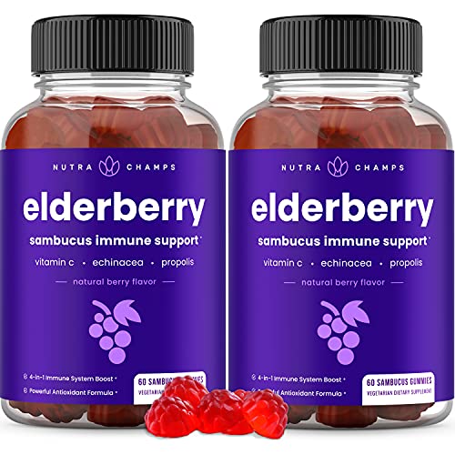 Elderberry Gummies | Sambucus Elderberry Gummies for Adults & Kids | Vitamin C NutraChampsAu supplements