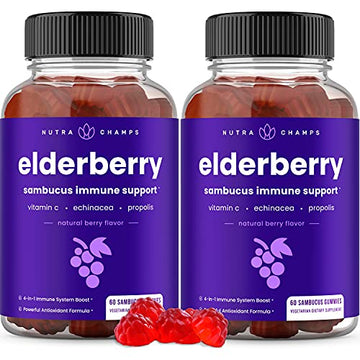 Elderberry Gummies | Sambucus Elderberry Gummies for Adults & Kids | Vitamin C NutraChampsAu supplements