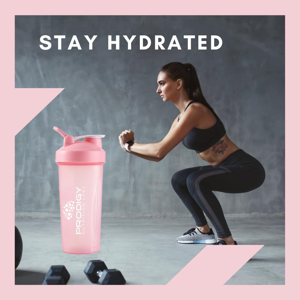 Protein Shaker 20oz Large Shaker Bottle Perfect for Workout Supplements, Protein powder Prodigy Nutrition LabsAu supplements