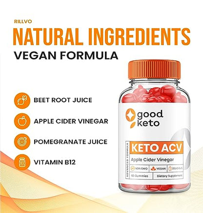 (5 Pack) Good Keto ACV Gummies - Official - Keto Good ACV Advanced Formula Plus RillvoUS supplements