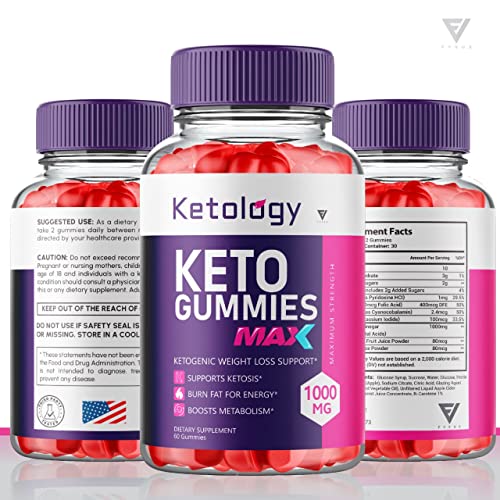 (2 Pack) Ketology Keto ACV Gummies Advanced Weight Loss Ketosis Supplement FyvusUS supplements