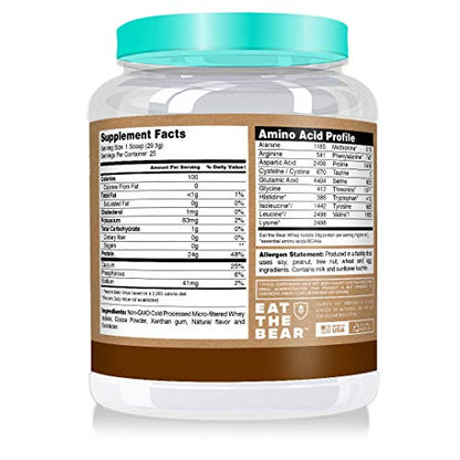 Eat the Bear Whey Protein Isolate Protein Powder 2 lbs (Chocolate) Eat The BearUS supplements