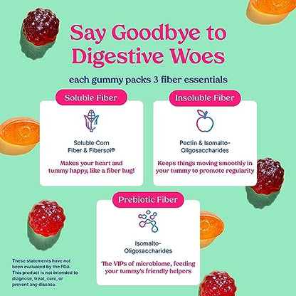 Poop Like a Champion Super Fiber Gummies 6g Fiber - Apple Cider Vinegar & Berries 2 Flavors Poop Like a ChampionUS supplements
