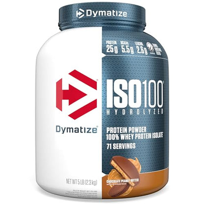 Dymatize ISO 100 Whey Protein Powder with 25g of Hydrolyzed 100% Whey Isolate DymatizeUS supplements