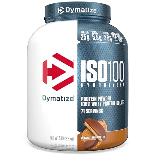 Dymatize ISO 100 Whey Protein Powder with 25g of Hydrolyzed 100% Whey Isolate DymatizeUS supplements