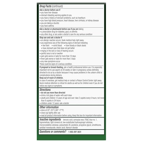 Excedrin Extra Strength Pain Relief Caplets for Headache Relief, Acetaminophen 250mg, Aspirin 250mg, Caffeine 65mg, Pain Reliever, 200 Count ExcedrinAu supplements