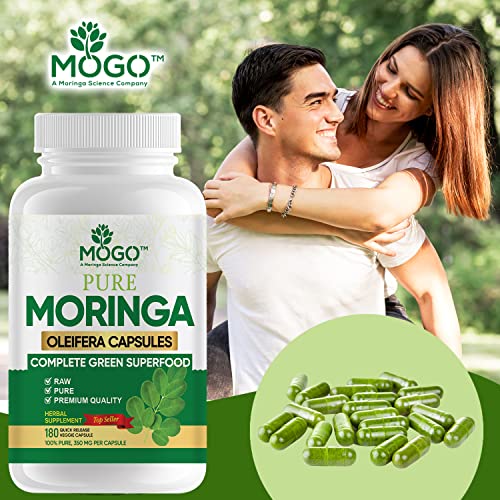 MOGO Moringa Oleifera Capsules | 100% Pure Single Origin Moringa Leaf Powder Supplement MOGOAu supplements