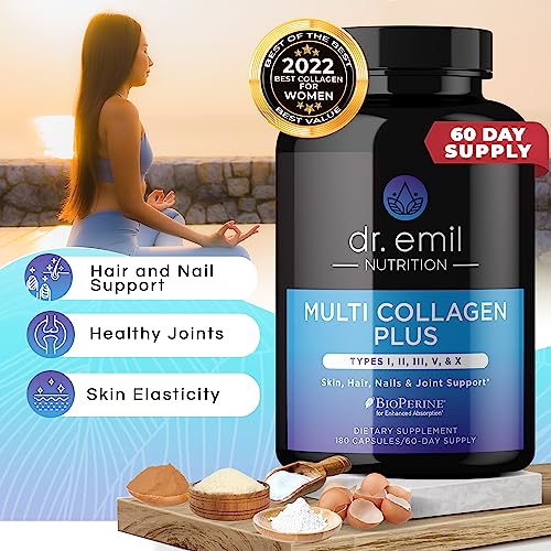 DR EMIL NUTRITION Multi Collagen Pills - 180 Capsules - Collagen Supplements to Support DR EMIL NUTRITIONUS supplements