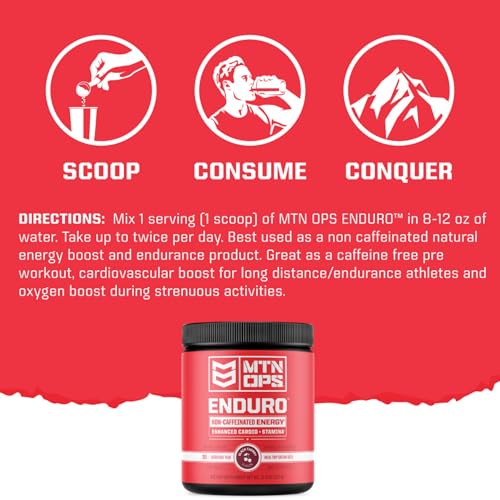 MTN OPS Enduro Nitric Oxide Supplement & Stim-Free Pre Workout - 30 Servings MTN OPSAu supplements
