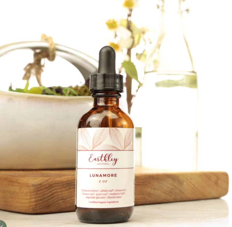 Earthley Wellness Lunamore, Natural Anti-oxodant Remedy for Women, Reduce Cramps (2oz) Earthley WellnessAu supplements