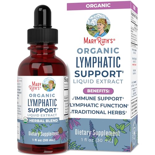 Lymphatic Support Drops | USDA Organic Lymphatic Cleanse Immune Support Supplement MaryRuth OrganicsAu supplements