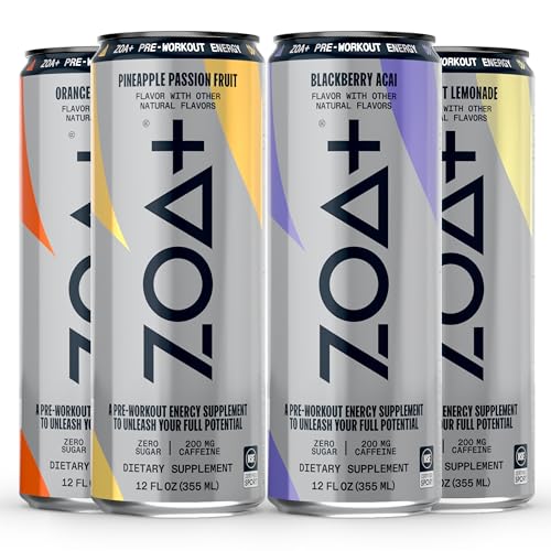 ZOA+ Pre-Workout Sugar Free Energy Drink, Orange Grapefruit - NSF Certified for Sport ZOAUS supplements