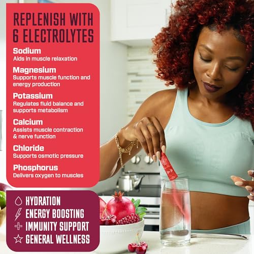 KEY NUTRIENTS Multivitamin Electrolytes Powder No Sugar - Sweet Cherry Pom Electroly KEY NUTRIENTSUS supplements