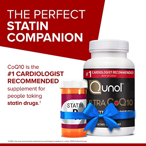 Qunol CoQ10 100mg Softgels, Ultra CoQ10 100mg, 3x Better Absorption, Antioxidant QunolUS supplements