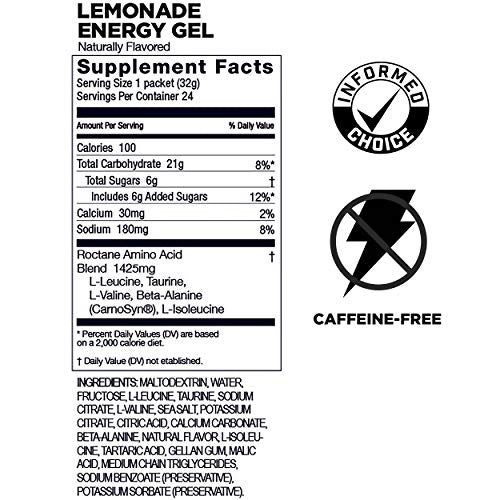 GU Energy Roctane Ultra Endurance Energy Gel, 24-Count, Lemonade GU EnergyUS supplements
