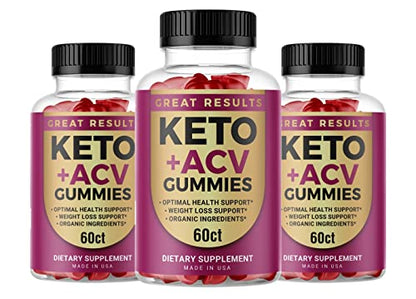 Lomilan Great Results Keto Gummies, Great Results Keto ACV Gummies, 180 Count LomilanUS supplements