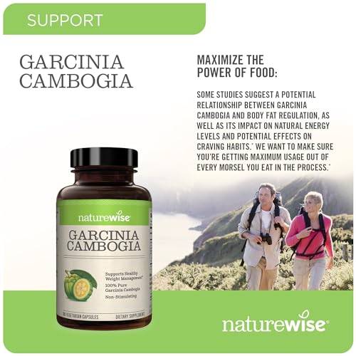 Naturewise Garcinia Cambogia with Pure Garcinia Cambogia Extract, 60% HCA Concentrati NatureWiseUS supplements