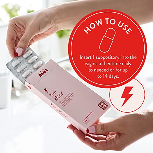 Love Wellness Boric Acid Suppositories for Women, The Killer | Vaginal Love WellnessUS supplements