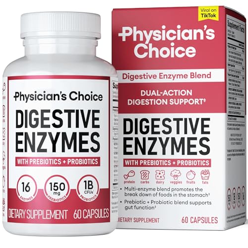 Physician's CHOICE Digestive Enzymes - Multi Enzymes, Organic Prebiotics & Probiotics Physician's CHOICEUS supplements