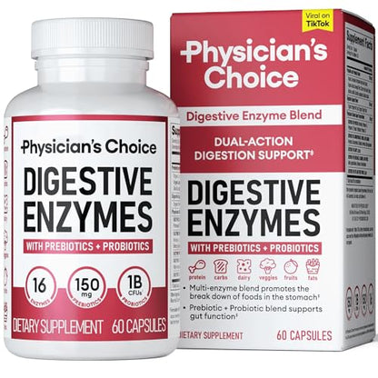 Physician's CHOICE Digestive Enzymes - Multi Enzymes, Organic Prebiotics & Probiotics Physician's CHOICEUS supplements