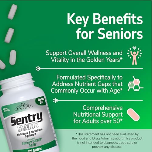 21st Century Sentry Senior Tablets, 265 Count 21st CenturyAu supplements