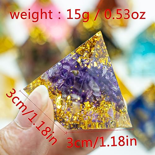 Mini Natural Crystal Pyramid Energy Generator Quartz Amethyst Reiki Healing Crystal Chakra AierCrystalAu supplements