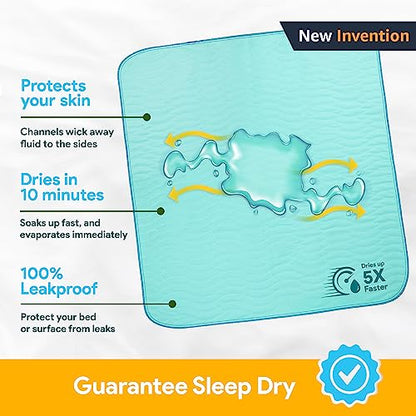 IMPROVIA® Washable Underpads, 34" x 36" (Pack of 6) - Heavy Absorben IMPROVIAUS supplements