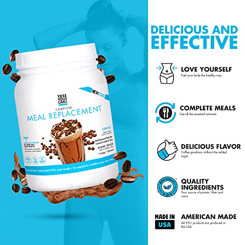 Yes You Can! Complete Meal Replacement - 15 Servings, 20g of Protein, 0g Added Sugars Yes You Can!US supplements