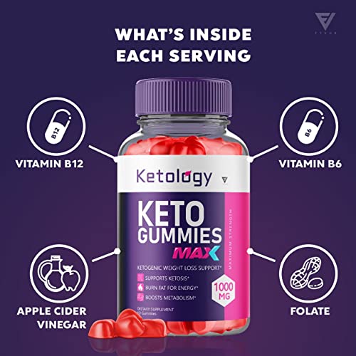 (2 Pack) Ketology Keto ACV Gummies Advanced Weight Loss Ketosis Supplement FyvusUS supplements