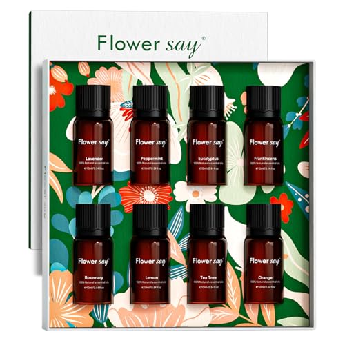 Flower Say 8x5ml Gift Set for Diffuser for Home - 100% Pure Natural Gift Set for Diffuser/Humidifier/Skin Care FLOWERSAYAu supplements
