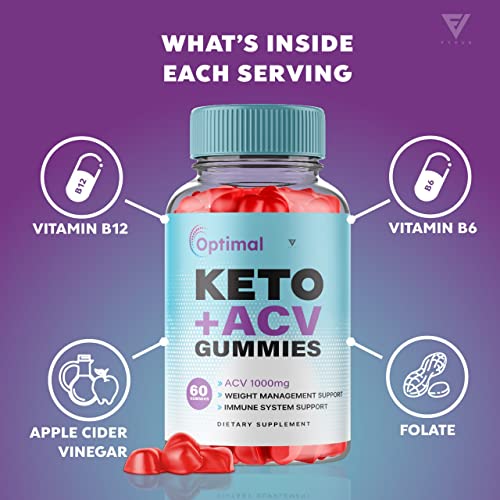 (2 Pack) Optimal Keto ACV Gummies Advanced Weight Loss Plus, Optimal Keto+ACV Gummy FyvusAu supplements